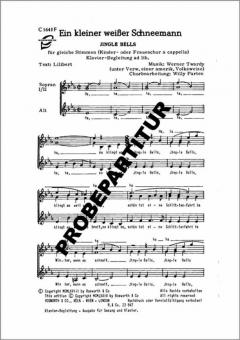 Ein kleiner weißer Schneemann 