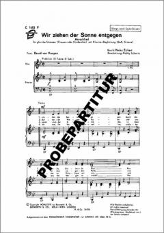 Wir ziehen der Sonne entgegen 