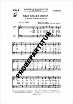 Grün sind die Tannen 