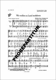 Wir wollen zu Land ausfahren 