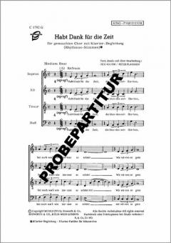 Habt Dank für die Zeit 