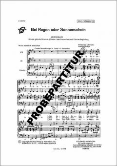 Bei Regen oder Sonnenschein 