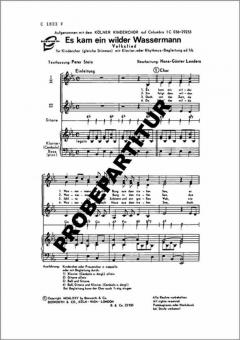 Es kam ein wilder Wassermann 