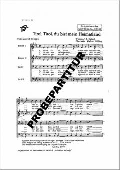 Tirol, du bist mein Heimatland 