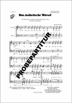 Das ästhetische Wiesel 