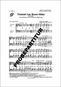 Tausend rote Rosen blühn 