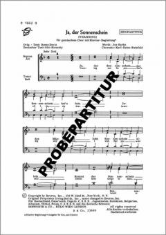 Ja, der Sonnenschein 