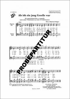 Als ich ein jung Geselle war 