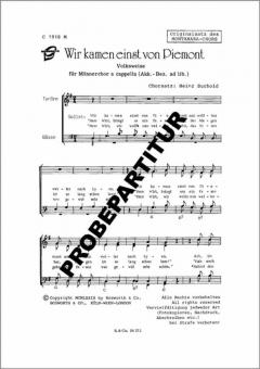 Wir kamen einst von Piemont 