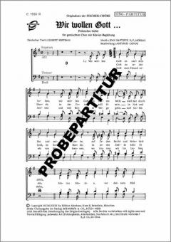Wir wollen Gott 