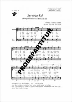 Zur ewgen Ruh sie sangen 