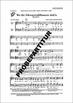 Wo die Schwarzwaldtannen stehn 