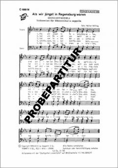 Als wir jüngst in Regensburg waren 