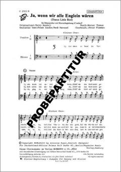 Ja, wenn wir alle Englein wären 