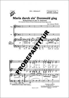Maria durch ein Dornwald ging 