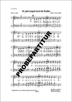 Ich gehe singend durch die Straßen 