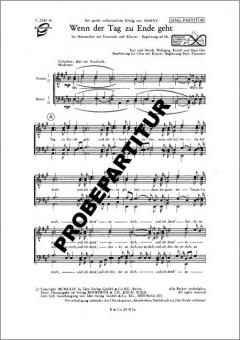 Wenn der Tag zu Ende geht 