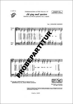 Ich ging emol spaziere 