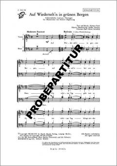 Auf Wiedersehn in grünen Bergen 
