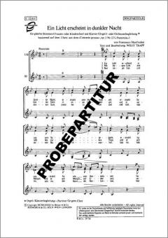 Ein Licht erscheint in dunkler Nacht 