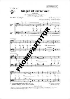 Singen ist unsre Welt 