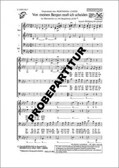 Von meinen Bergen muß ich scheiden 