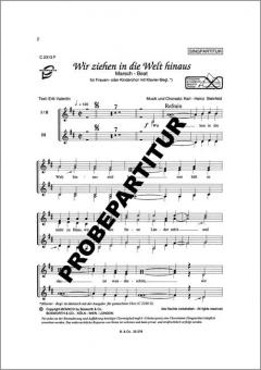 Wir ziehen in die Welt hinaus 