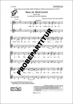 Wenn die Musik kommt 