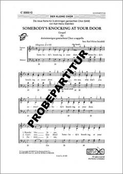 Somebodys is knocking at your door 