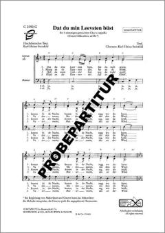 Dat du min Leevsten büst 