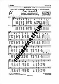 Zum Abschied 