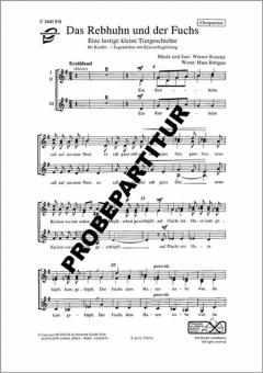 Das Rebhuhn und der Fuchs 