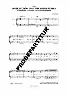 Dankeschön und auf Wiedersehn 