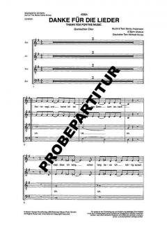 Danke für die Lieder 