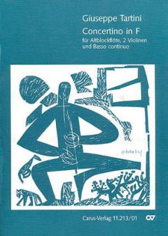 Concertino in F-Dur für Blockflöte und Streicher 