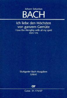 Ich liebe den Höchsten von ganzem Gemüte 
