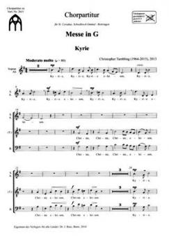 Messe in G - Orgelfassung 