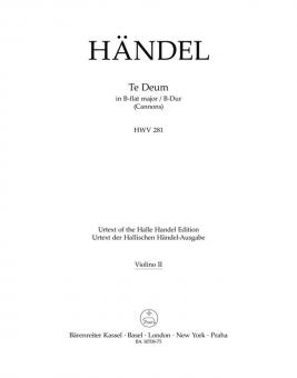 Te Deum B-Dur HWV 281 