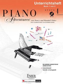Piano Adventures: Unterrichtsheft 4 (Mit CD) 