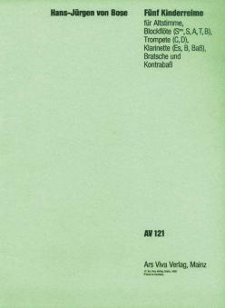 5 Kinderreime aus Des Knaben Wunderhorn Download