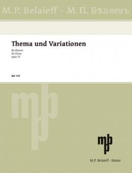 Thema und Variationen fis-Moll op. 72 Download