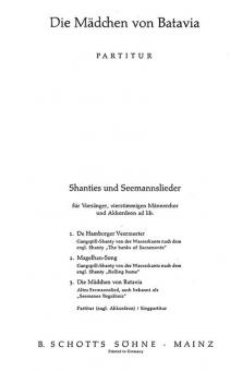 Drei Shanties und Seemannslieder Nr. 3 Download