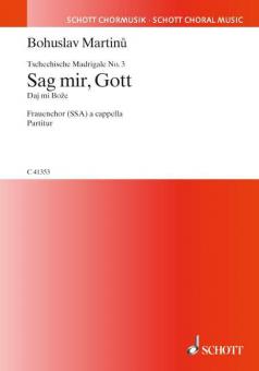 Tschechische Madrigale (Ceske madrigaly) H 278 Nr. 3 Download