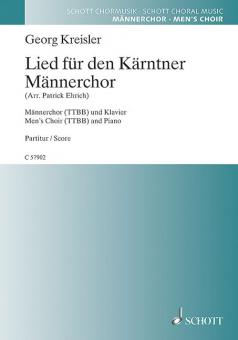 Lied für den Kärntner Männerchor Download