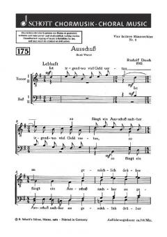 Vier heitere Männerchöre Nr. 1 Download