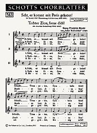 Seht, er kommt mit Preis gekrönt! / Tochter Zion, freue dich! Download