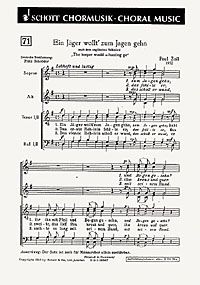 Ein Jäger wollt' zum Jagen gehn 