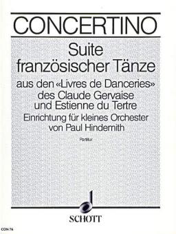 Suite französischer Tänze für kleines Orchester Download