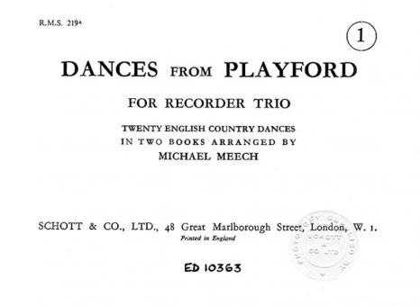 Dances From Playford Download