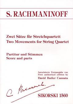 Two Movements for String Quartet 